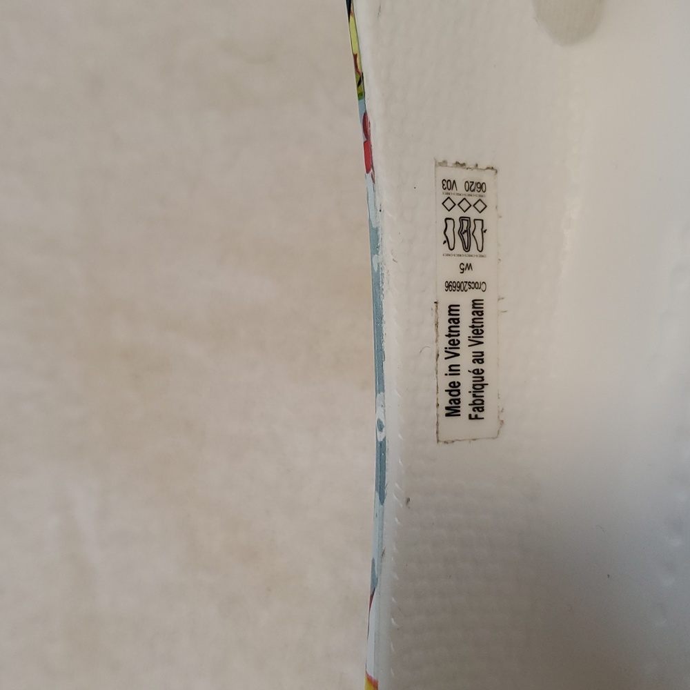 Vera Bradley x Crocs Kadee White Floral Ballet Flats Size 5 - Picture 15 of 16